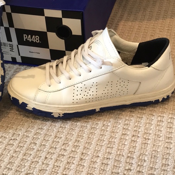 P448 C.L.S White with Blue Bottom - Picture 2 of 4